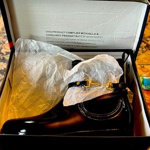 NIB Black Oxford 100 Women’s Rain Boots